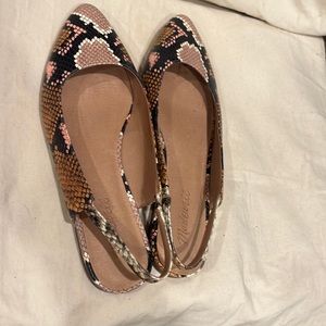 Madewell snake skin leather